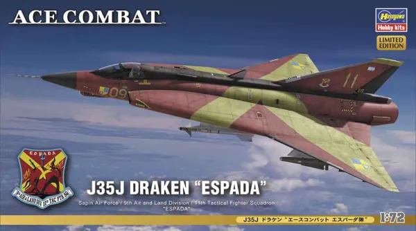 Ace Combat - J35J Draken Espada 1/72