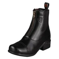 Ariat Womens Black Heritage RT Zip Paddock Boot
