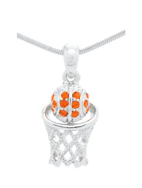 Basketball Hoop Necklace Mini - Orange