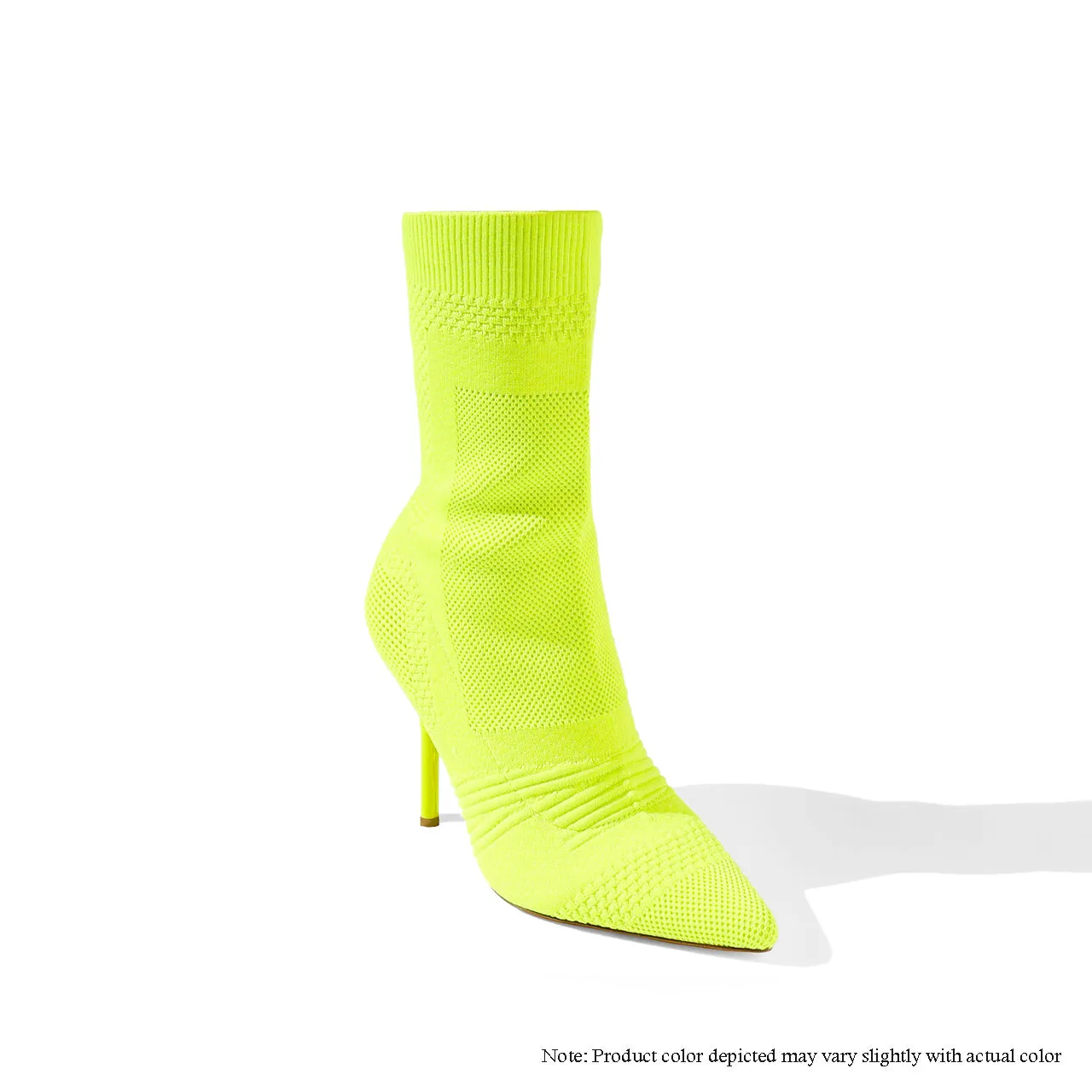 BEXIE-20 PATTERNED KNITTED BOOTIE - LIME