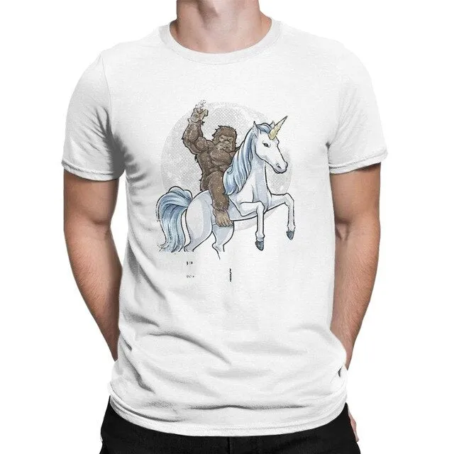 Bigfoot Riding a Unicorn Shirt