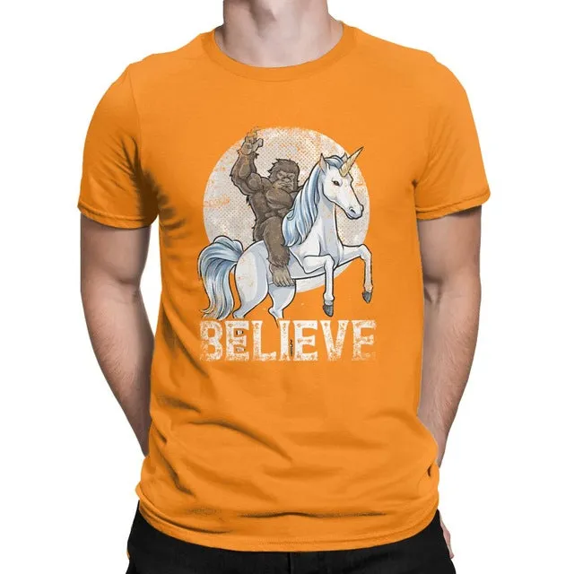 Bigfoot Riding a Unicorn Shirt
