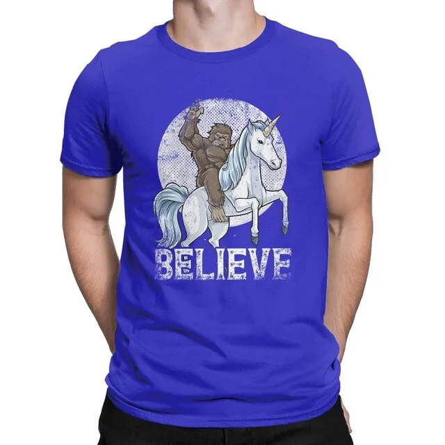 Bigfoot Riding a Unicorn Shirt