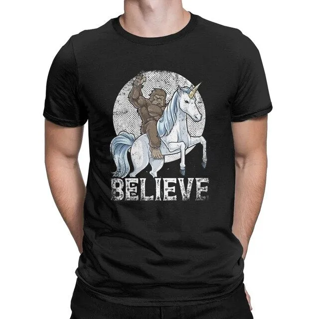 Bigfoot Riding a Unicorn Shirt