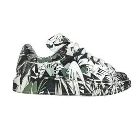 Calvano Black print sneakers