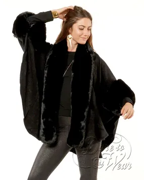 Cuddle Faux Fur Wrap in Mink