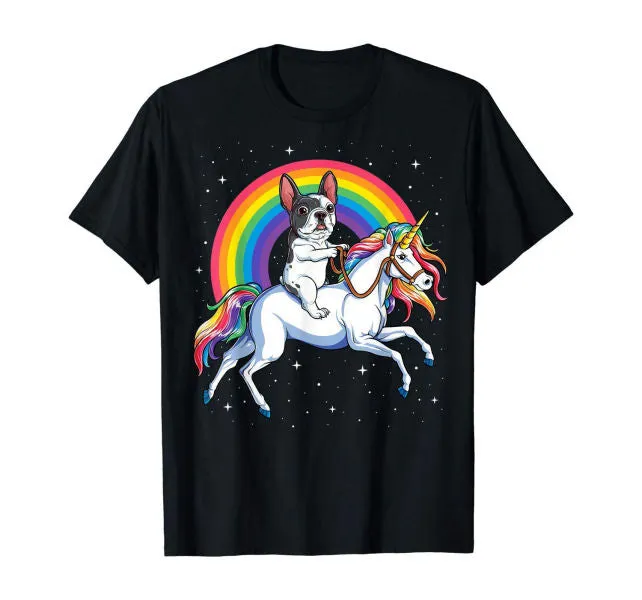 Dog Riding Unicorn Shirt