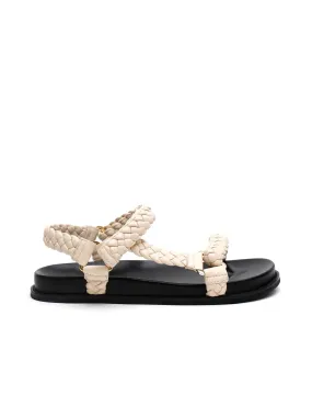 Elke Braided Sandal | Cream