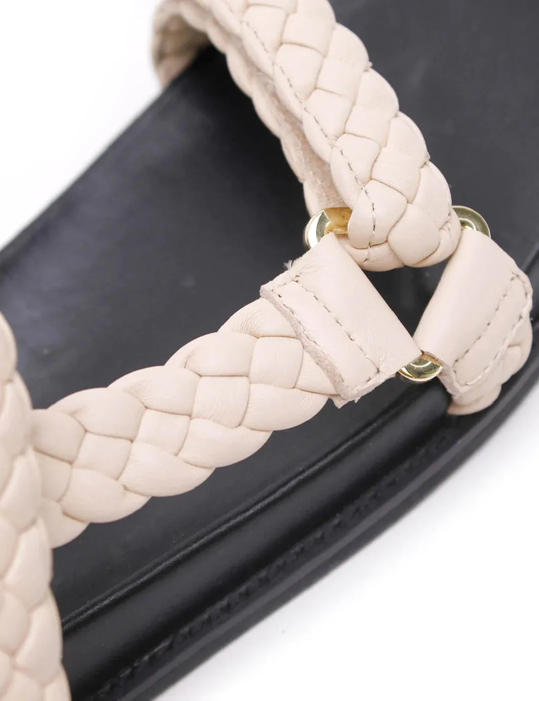 Elke Braided Sandal | Cream