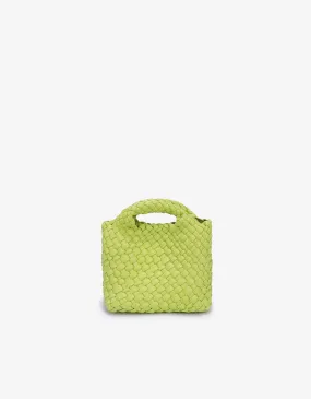 EVERLEIGH WOVEN MINI TOTE CHARTREUSE