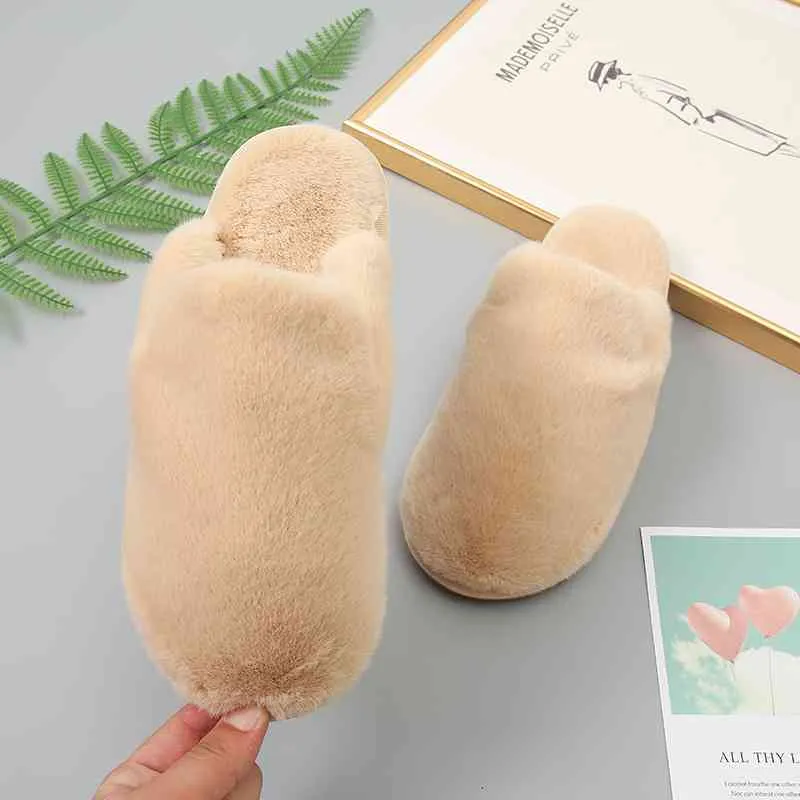 Faux Fur Slippers
