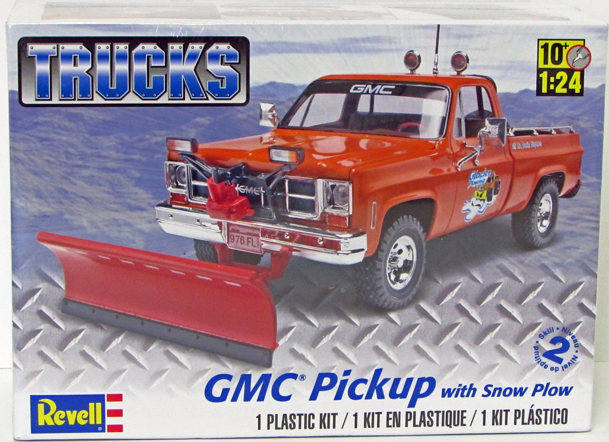 GMC Pickup Truck with Snow Plow 85-7222 1/24 Plastic Model Kit