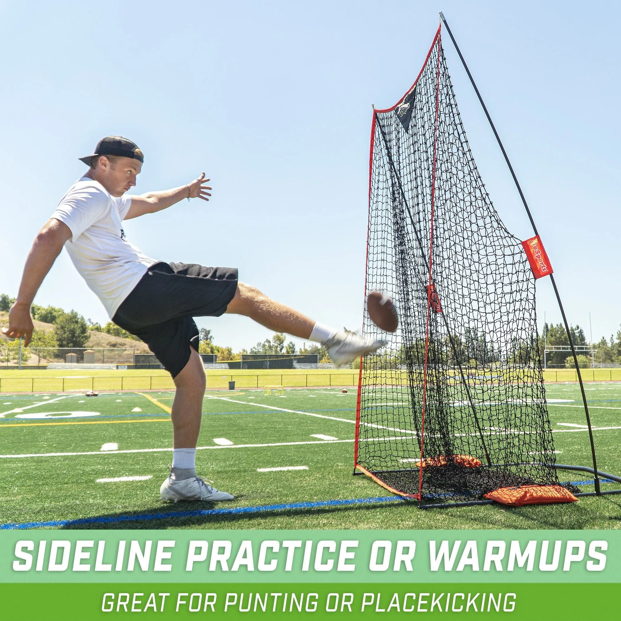 GoSports Football 7 ft x 4 ft Kicking Net