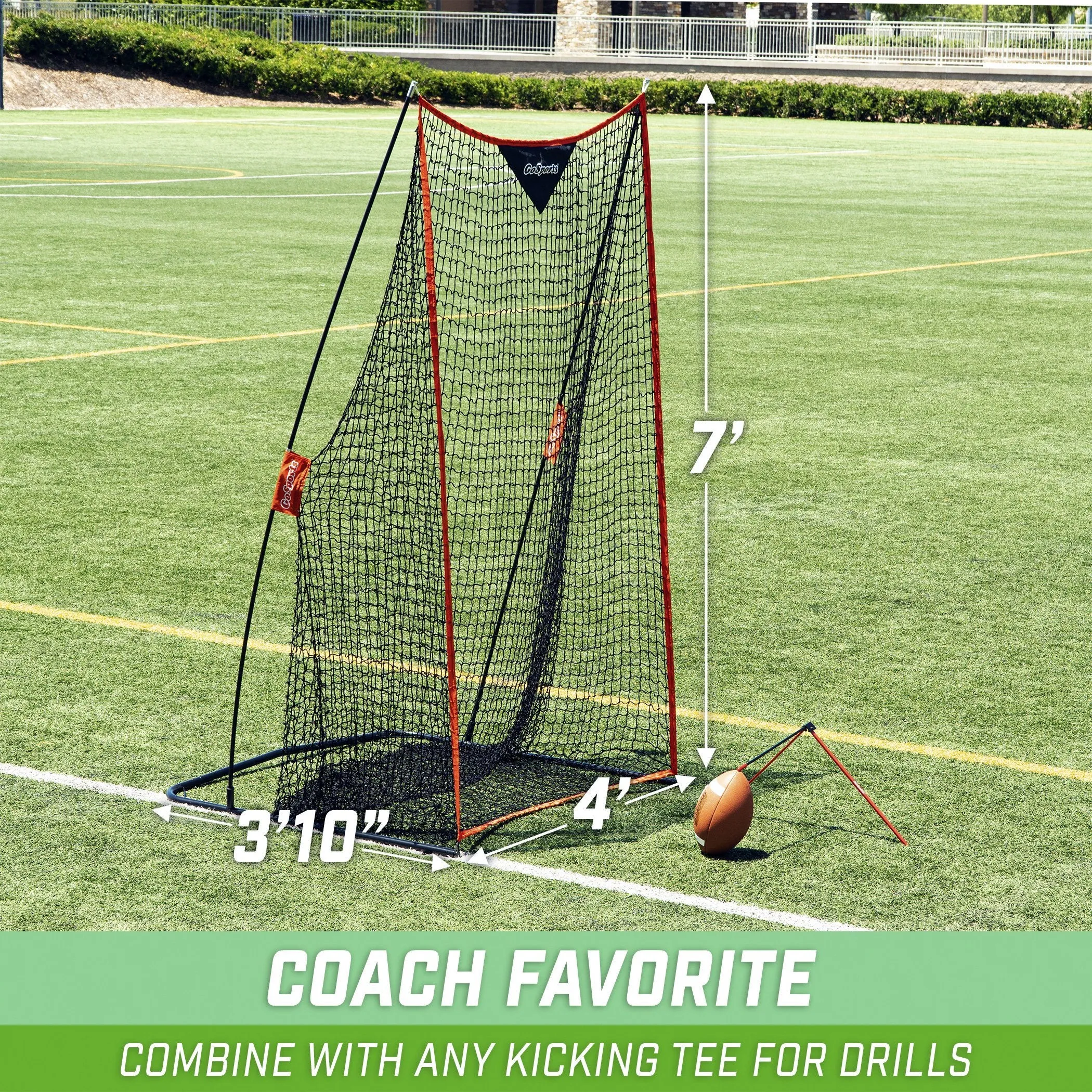 GoSports Football 7 ft x 4 ft Kicking Net