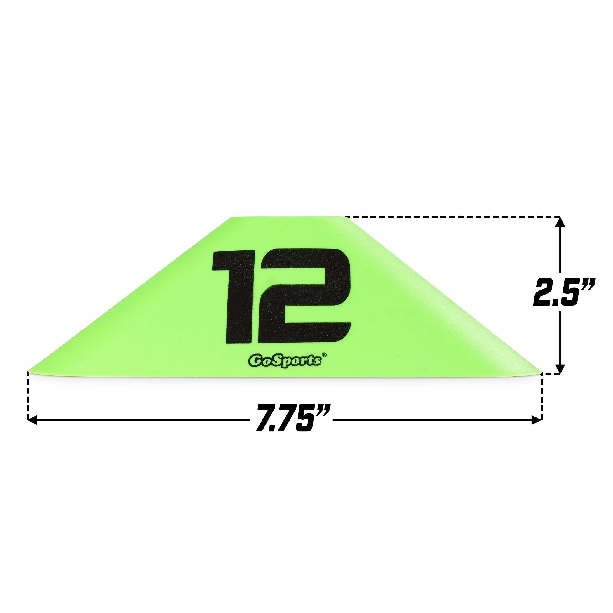 GoSports Modern Sports Numbered Cones - 12-Pack