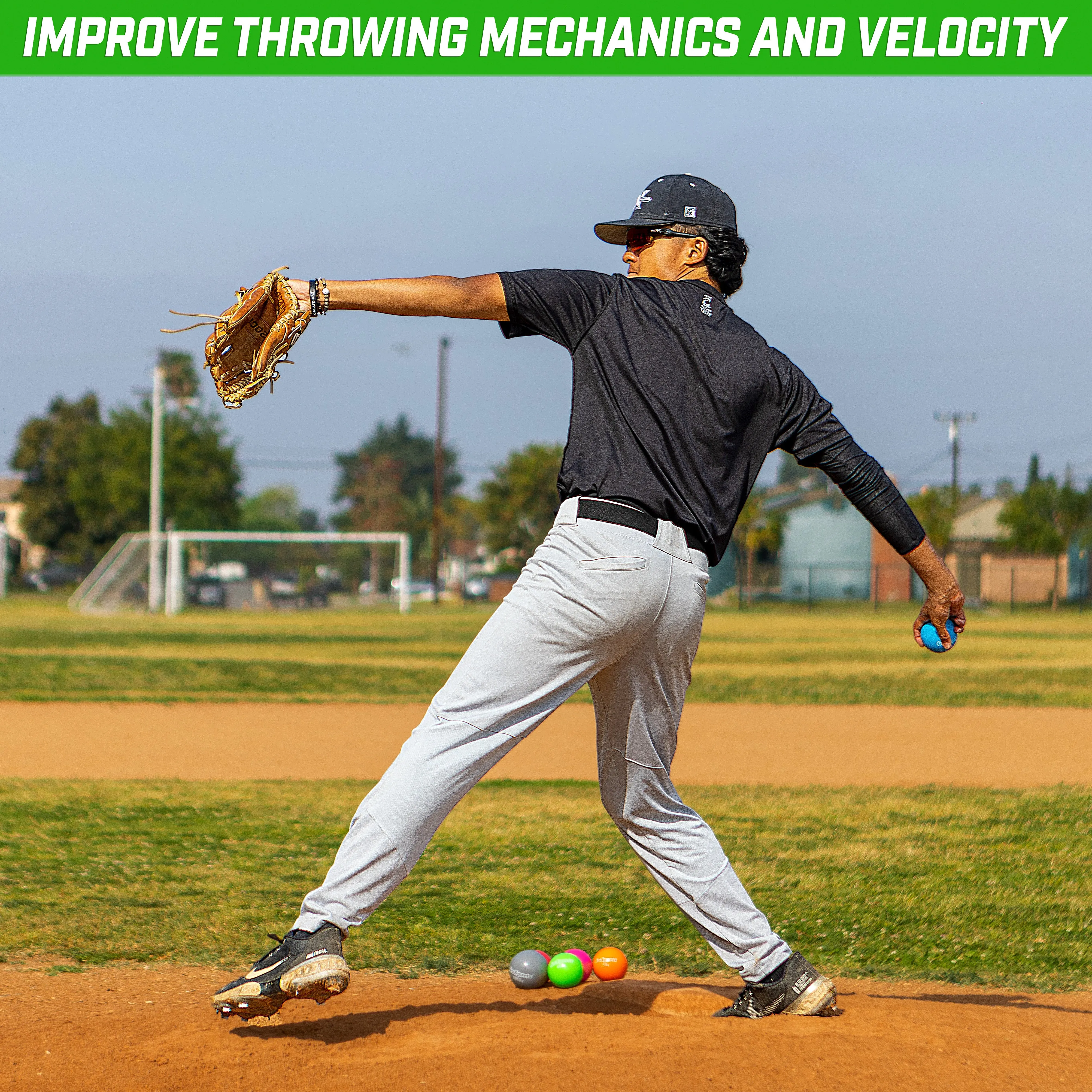 GoSports Plyometric Weighted Balls for Baseball/Softball - Pro