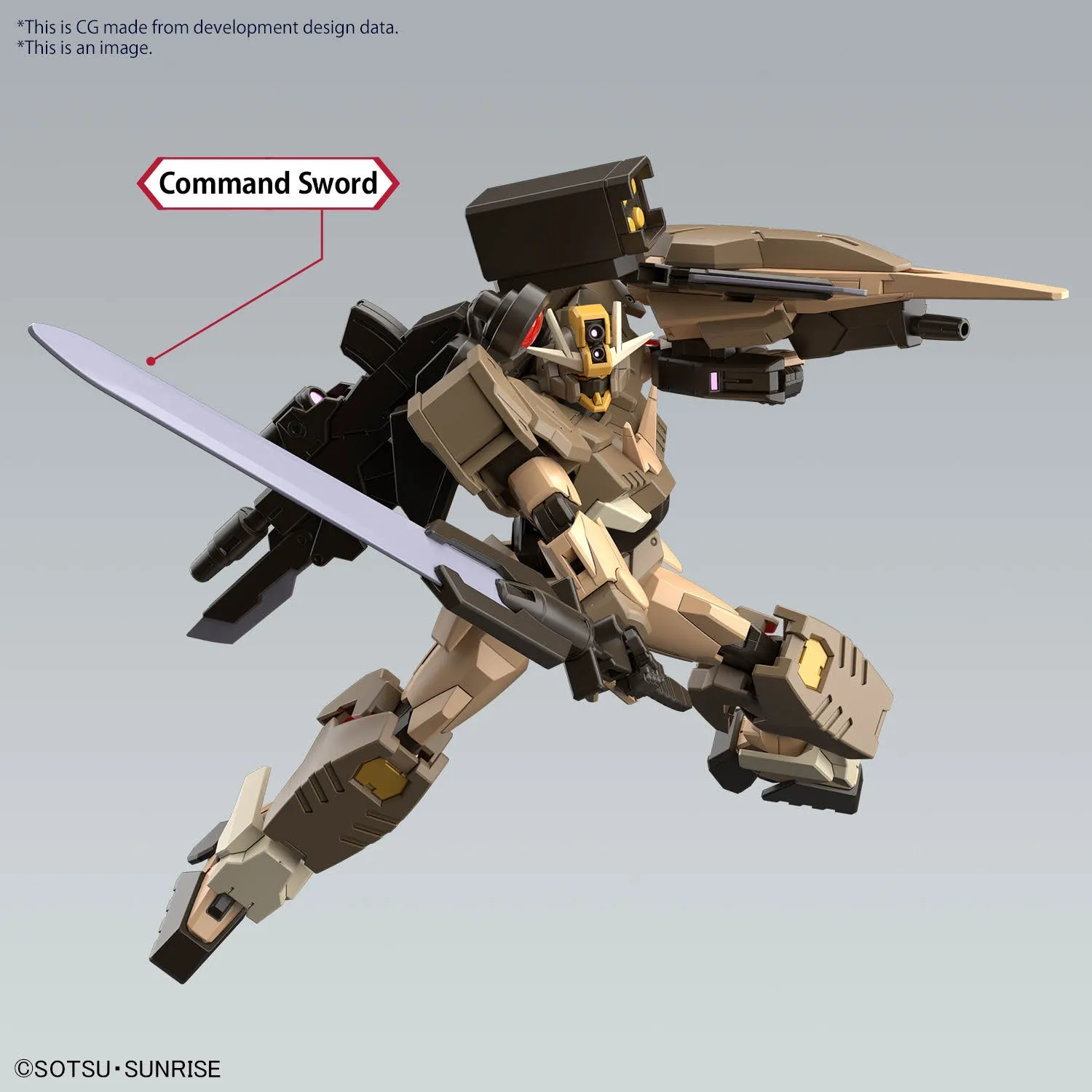 HGGBM 10 Gundam 00 Command Qan[T] Desert Type 1/144