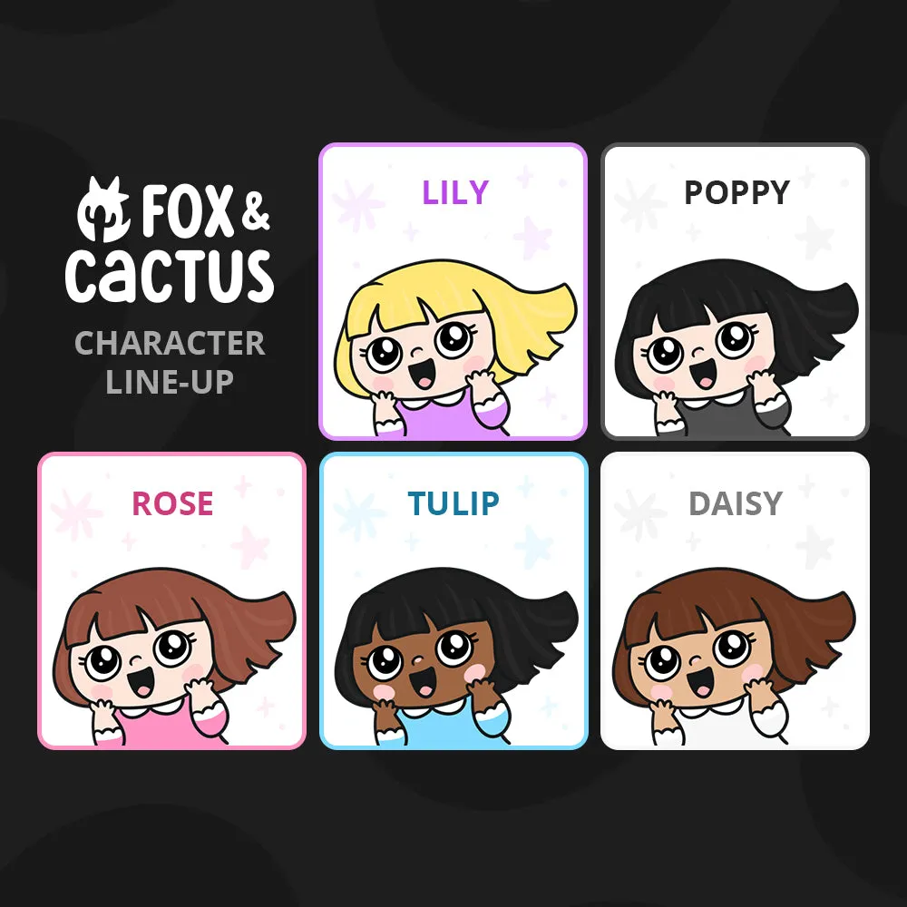 Horse Riding Kawaii Girl Stickers