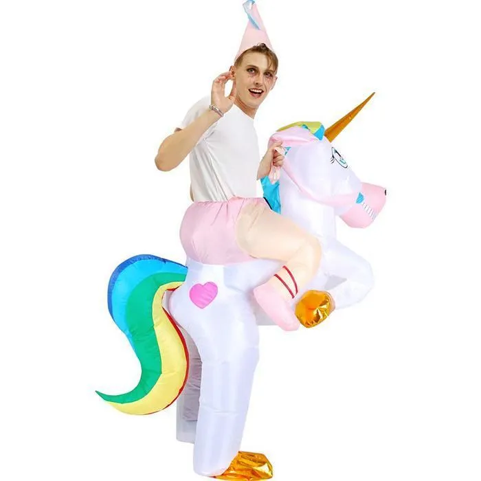 Inflatable Riding Unicorn Costume