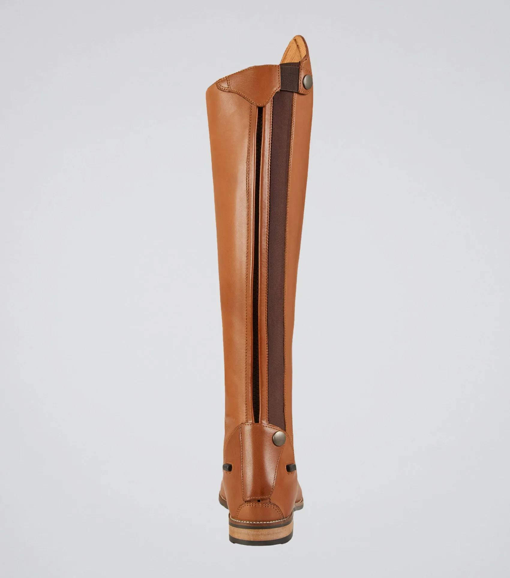 Maurizia Ladies Lace Front Tall Leather Riding Boot Cognac (Regular Calf)
