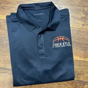 Personalized Basketball Coach Performance Polo Shirt