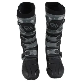 Pure Adrenaline Men's Torched Series MX Boot (Black/Gray - 9)