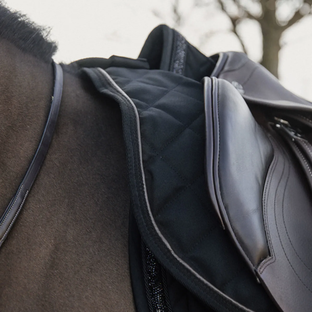 QUARTER SHEET RIDING RUG 160GR. BLACK