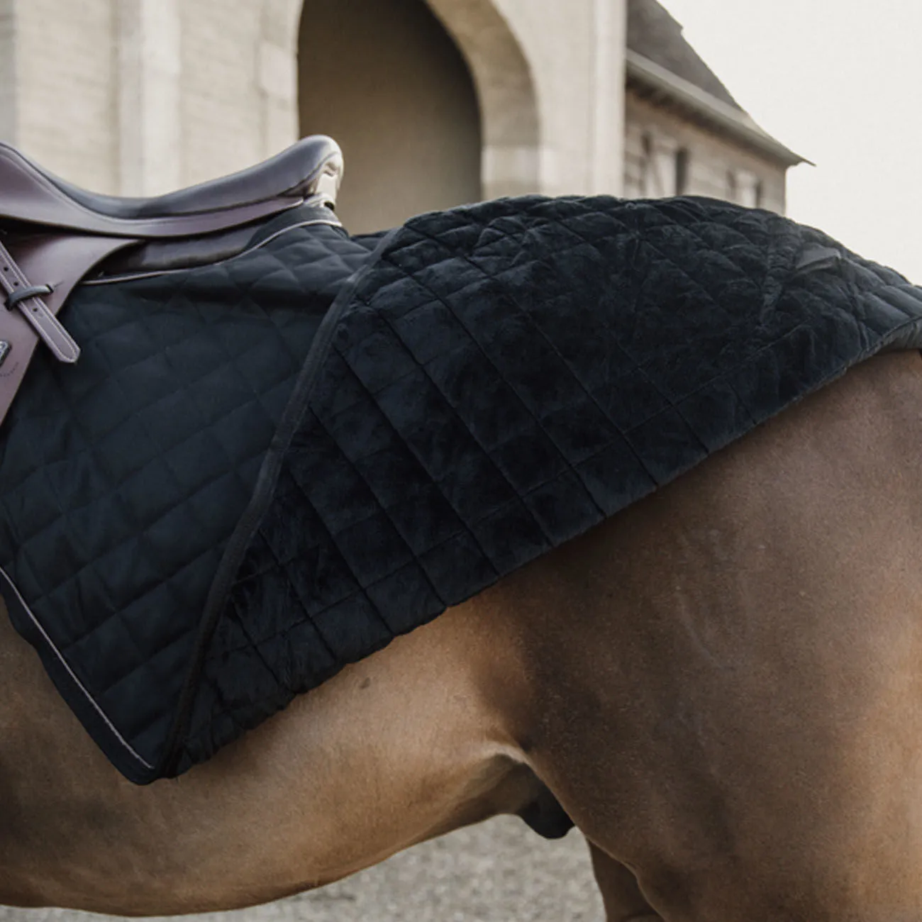 QUARTER SHEET RIDING RUG 160GR. BLACK