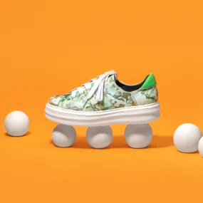 RHONDA Green Tie Dye Sneakers