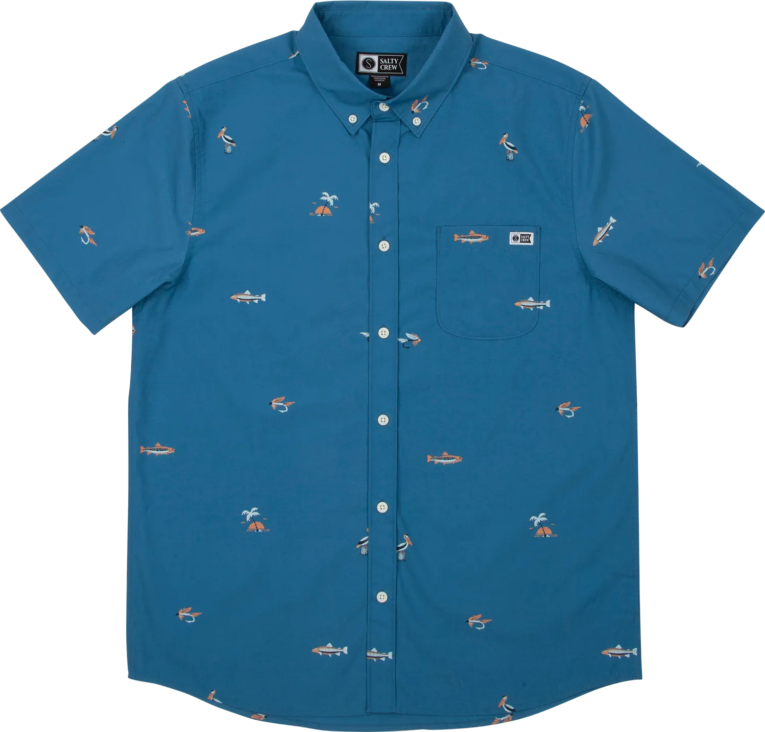 Salty Crew Men&#x27;s Markets Ss Woven Cobalt | Buy Salty Crew Men&#x27;s Markets Ss Woven Cobalt here | Outnorth
