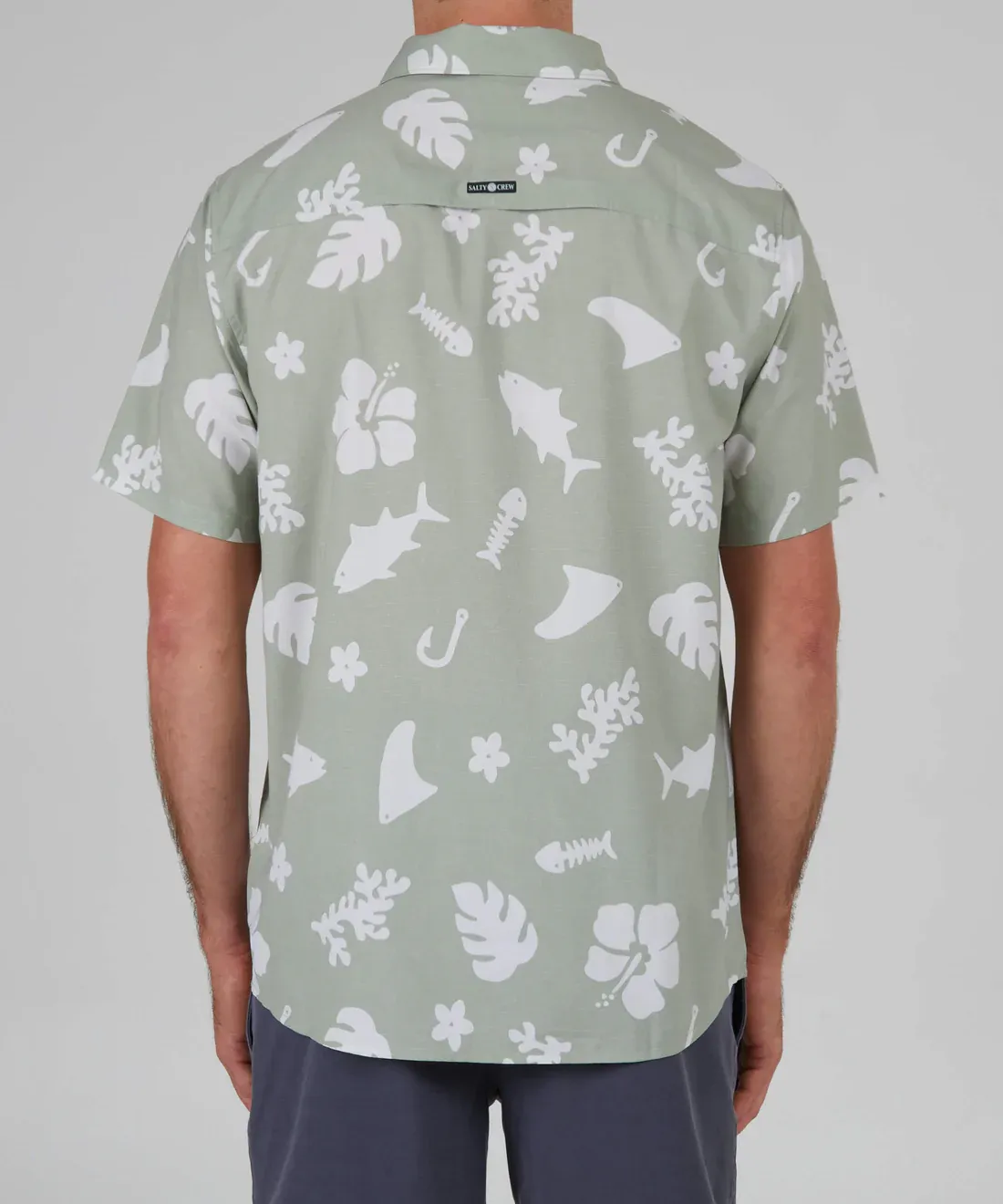 Salty Crew Men&#x27;s Shoots SS Tech Woven Dusty Sage | Buy Salty Crew Men&#x27;s Shoots SS Tech Woven Dusty Sage here | Outnorth
