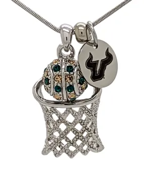 USF Large Basketball Necklace