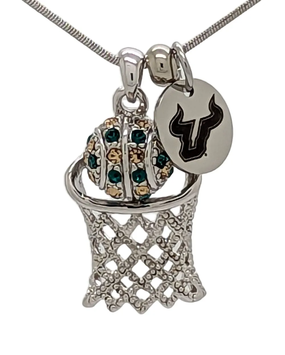 USF Large Basketball Necklace