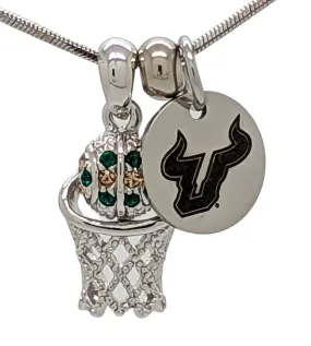 USF Mini Basketball Necklace
