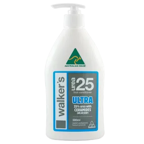 Walker's ULTRA 25% Urea with Ceramides for dry, cracked & callused heels 500ml