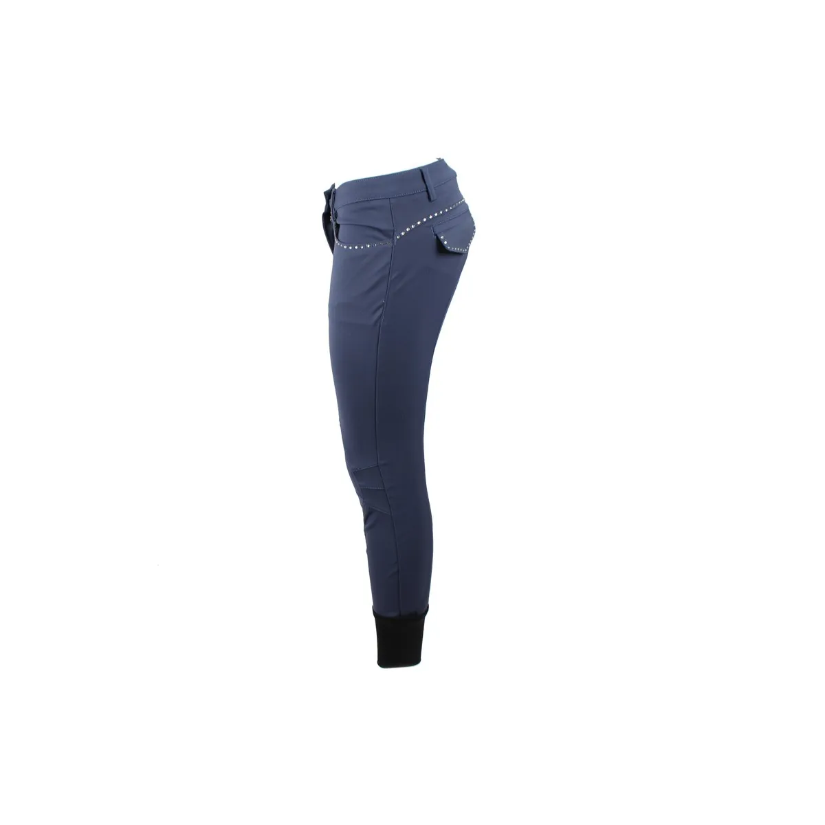 WOMEN RIDING BREECHES WITH GRIP AND RHINESTONES NOSI ANIMO Marine