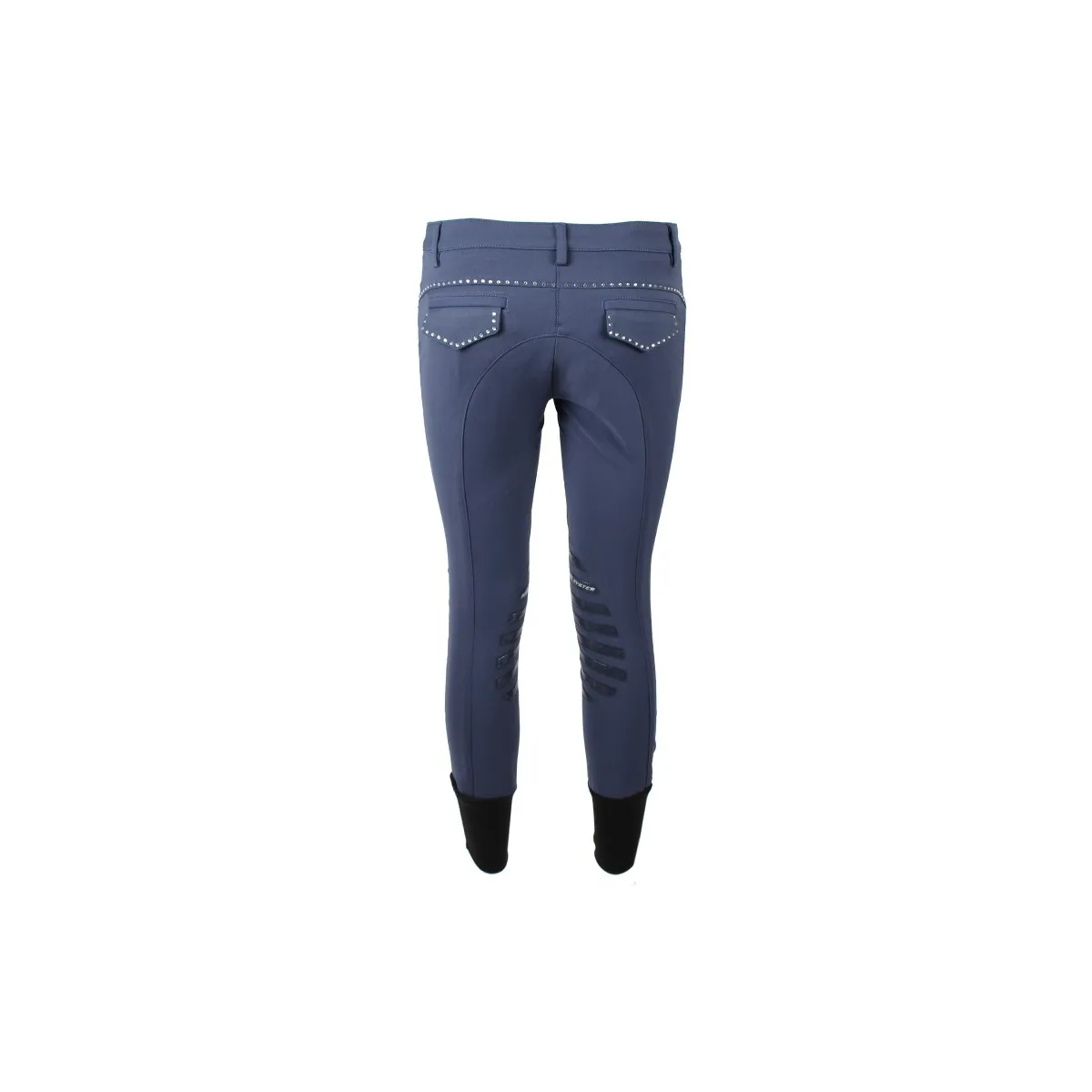 WOMEN RIDING BREECHES WITH GRIP AND RHINESTONES NOSI ANIMO Marine