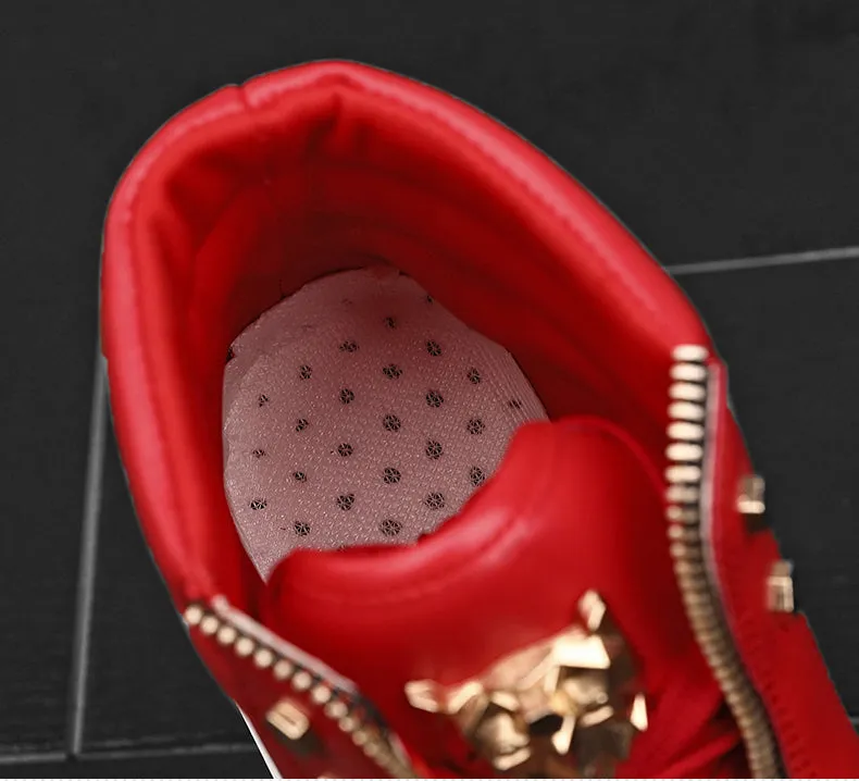 xiangtuibao Men Ankle Boots High-cut Sneakers Basketball Shoes Leopard Platform Skate Sport Training Shoes Men Casual Shoes